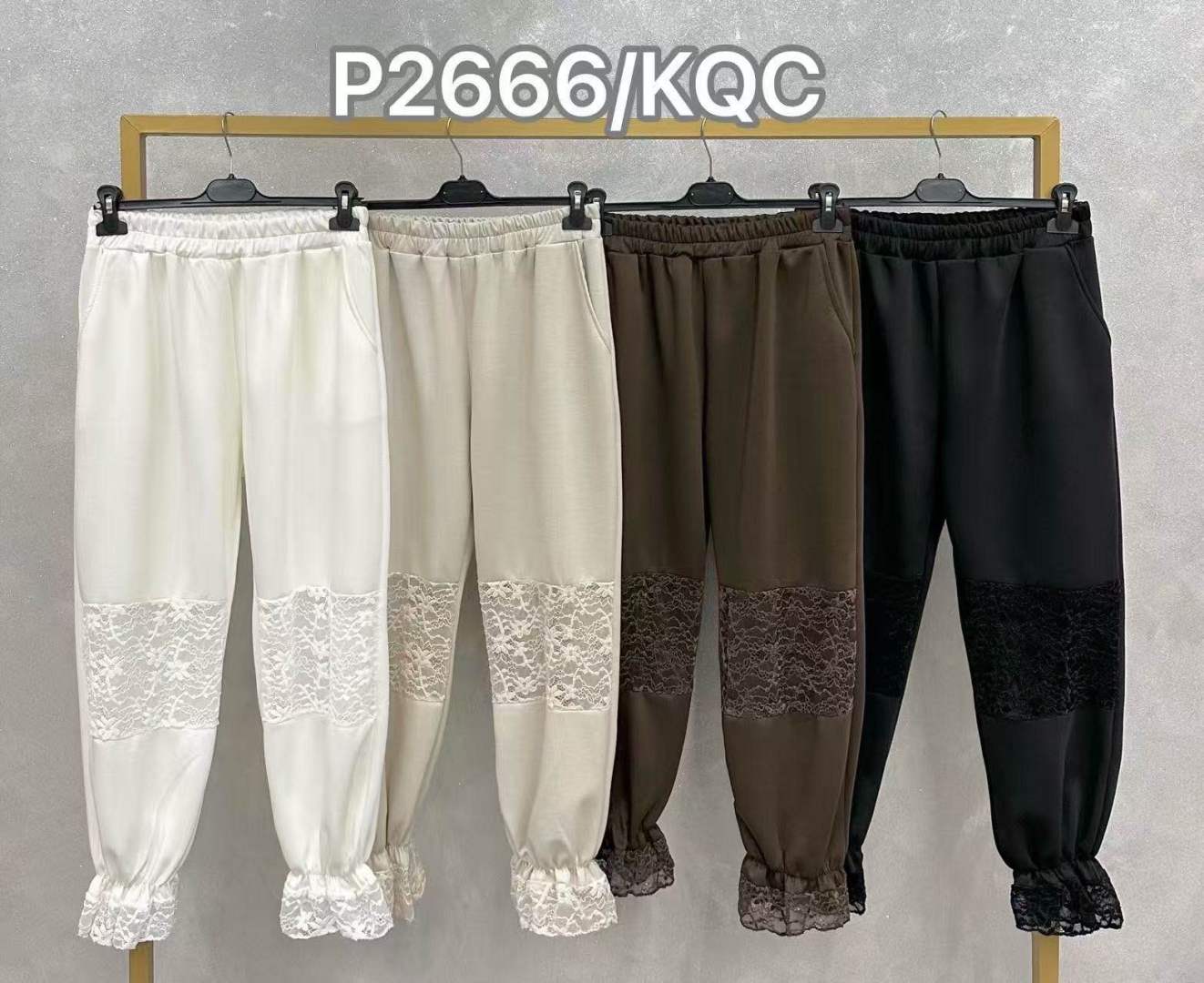 Voľné nohavice s čipkou
