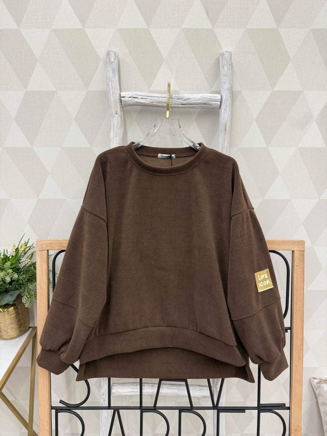 Prúžkovaný oversize komplet