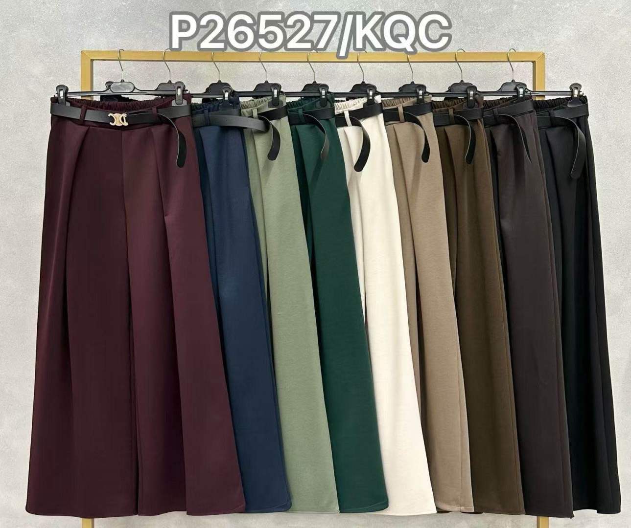 Nohavice Wide‑Leg s opaskom