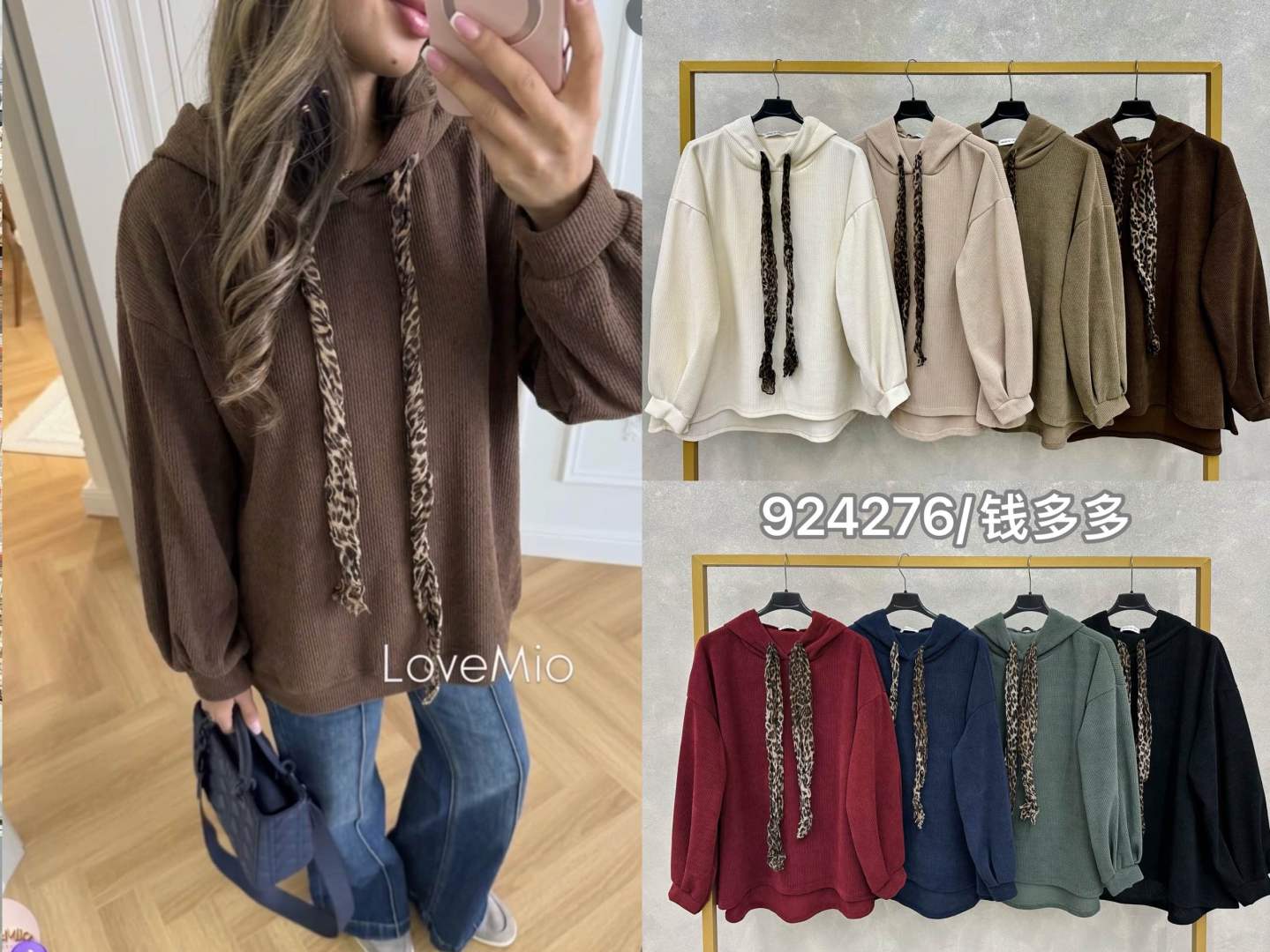 Oversized mikina s kapucňou