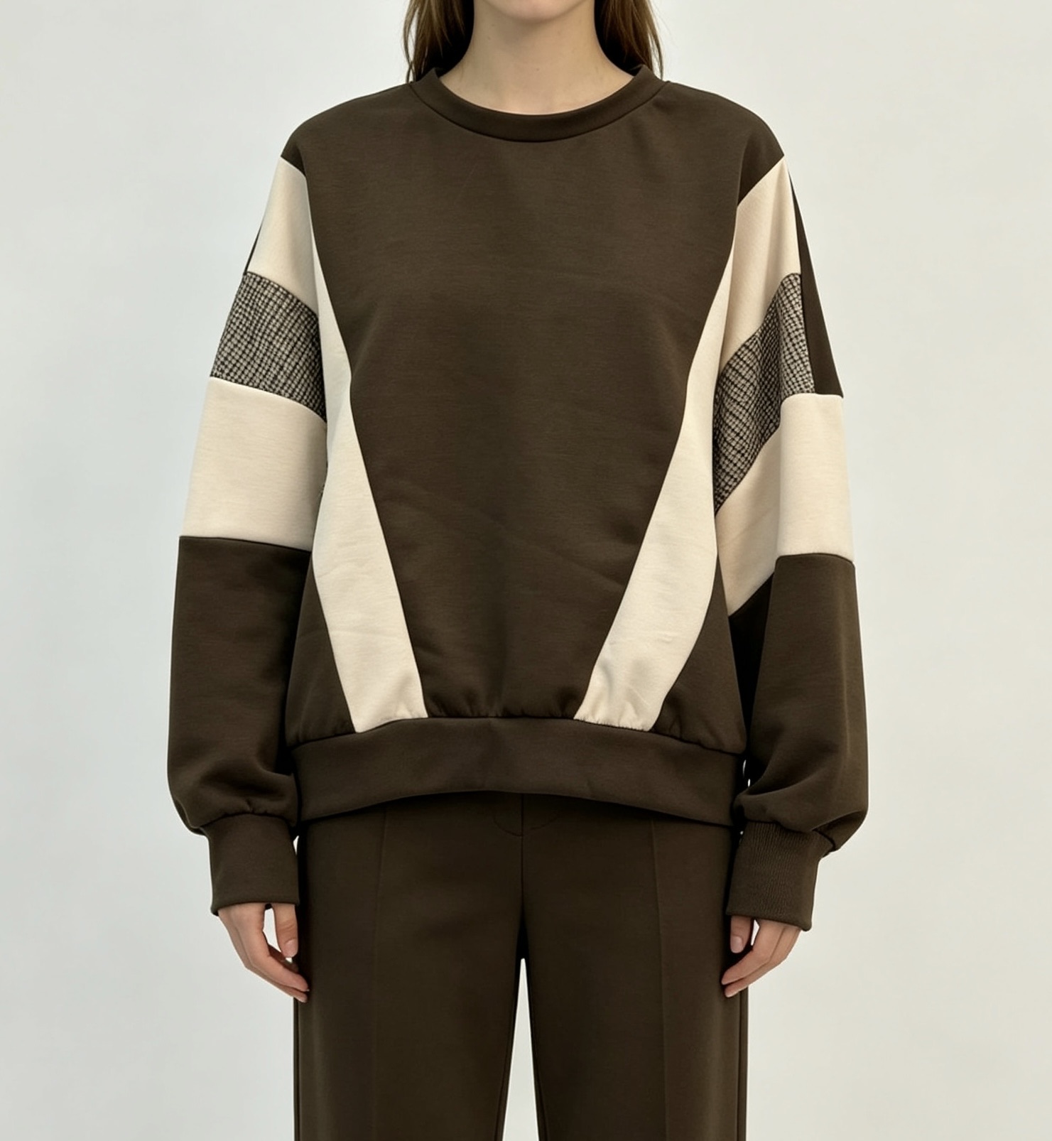 Oversized mikina kocka
