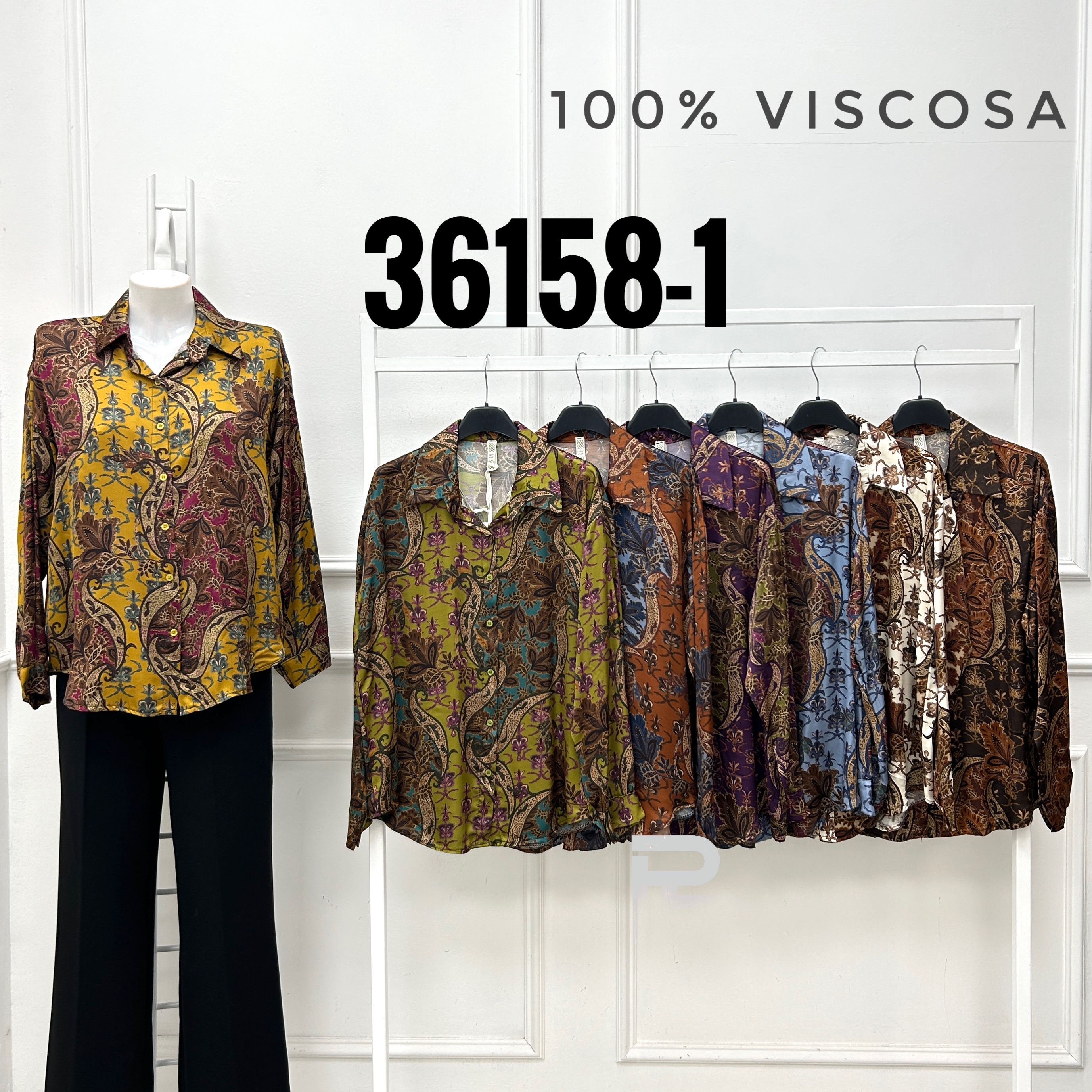 Voľná košeľa s paisley vzorom