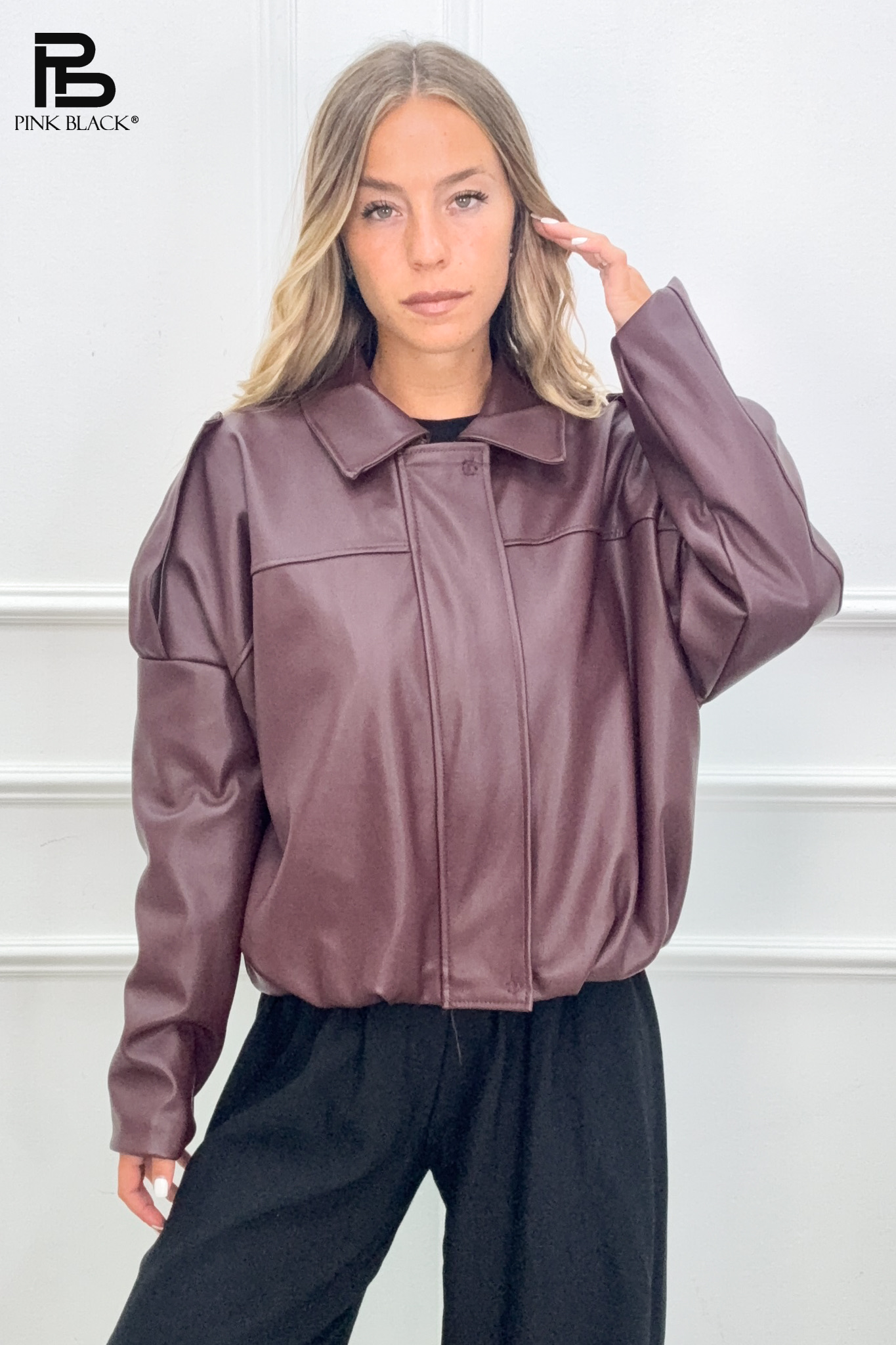 Oversize bunda s golierom