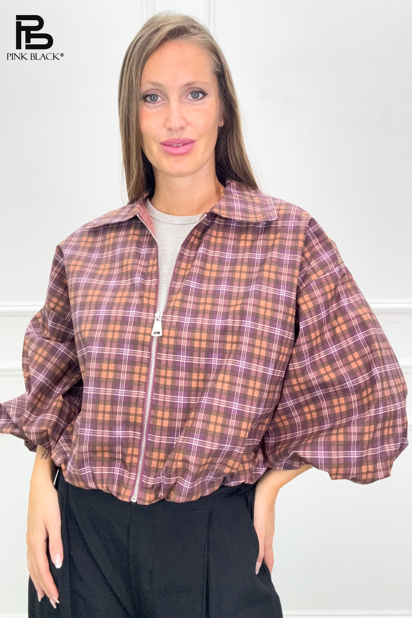 Oversize bunda s golierom