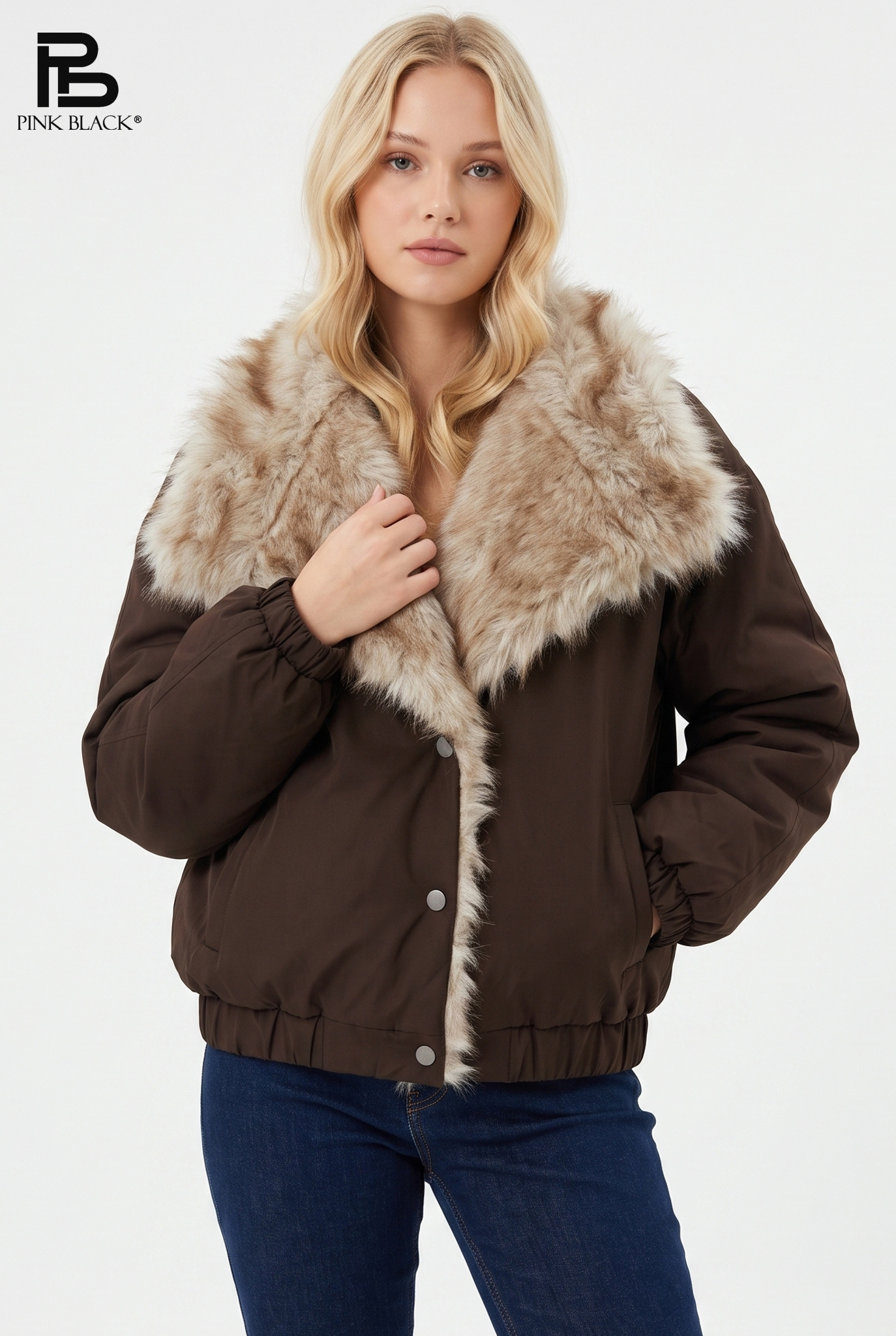 Bomber bunda s golierom