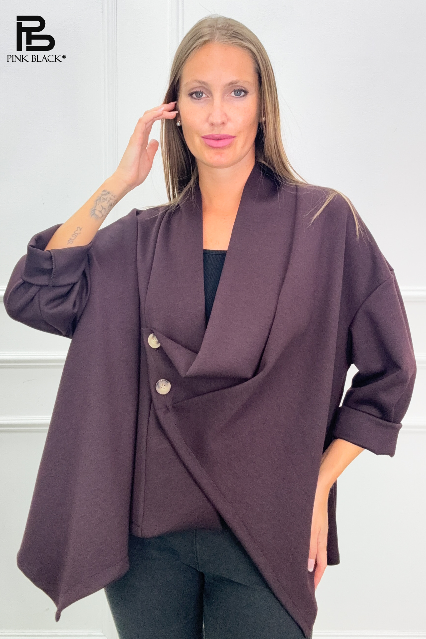 Oversize bunda s golierom