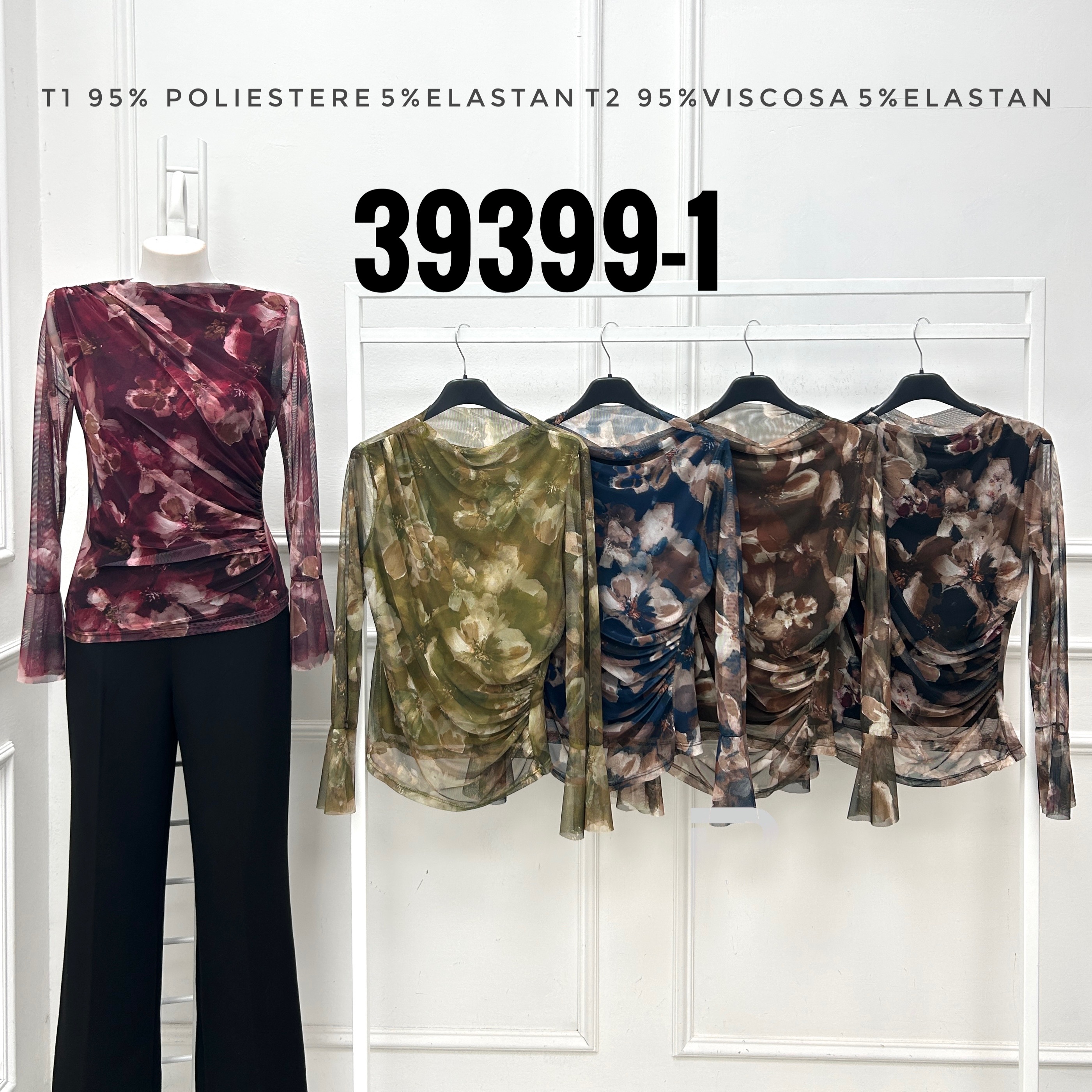 Priliehavá blúzka s nariasením