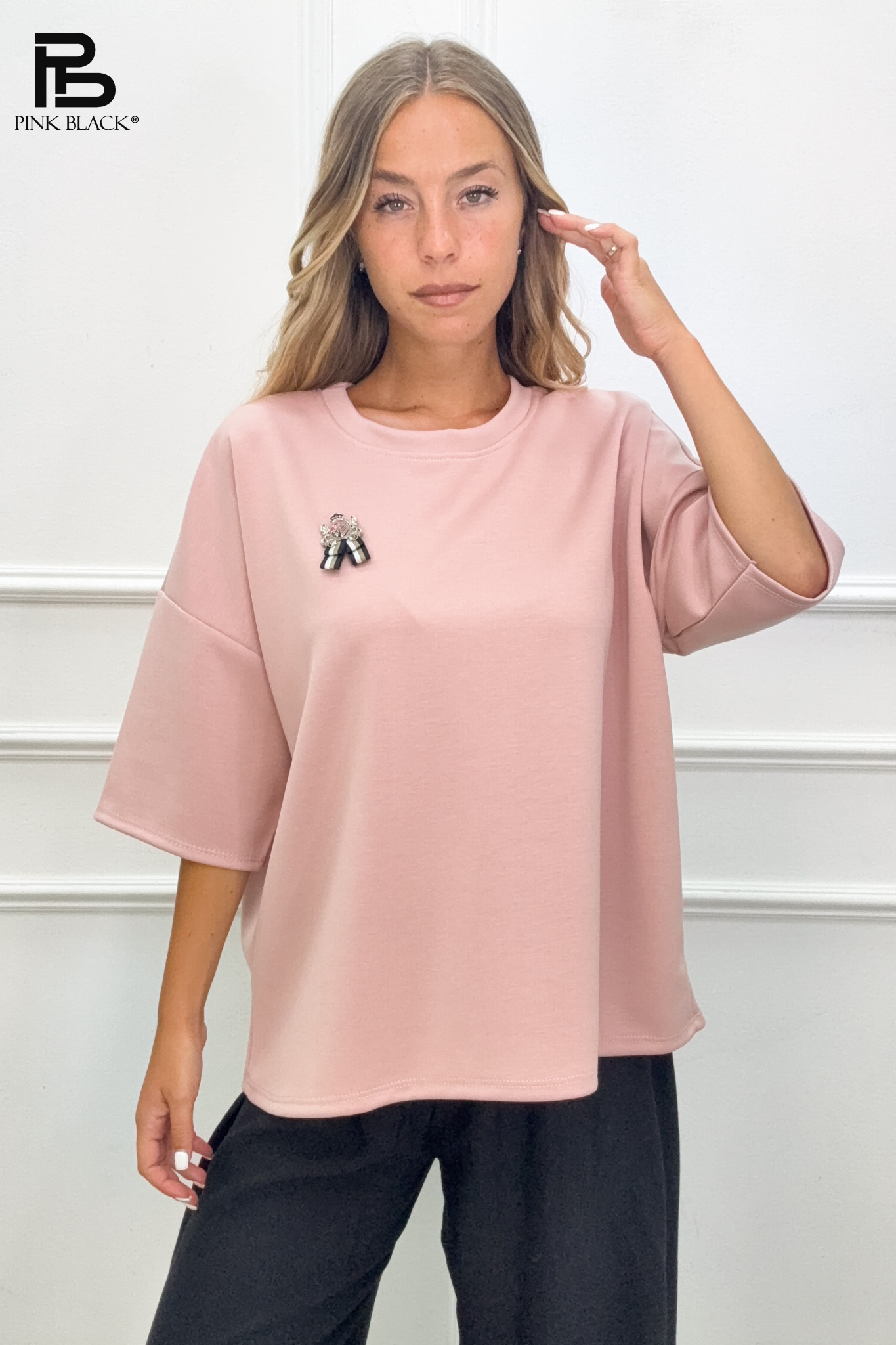 Oversize blúzka s mašľou
