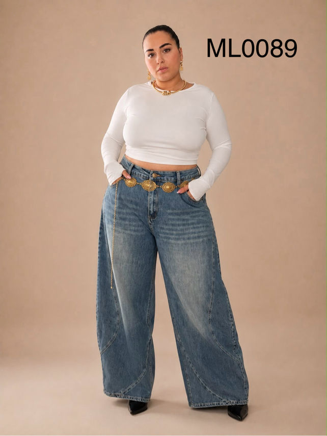 Nohavice Wide Leg s Vreckami