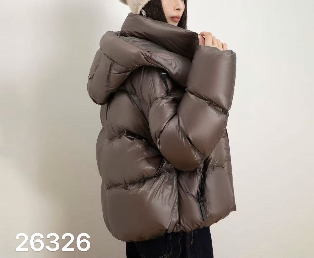 Oversized bunda s kapucňou
