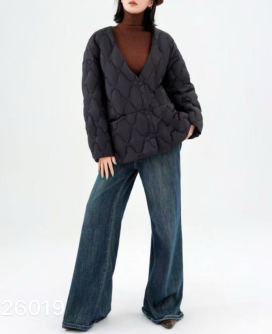 Prešívaná oversized bunda V