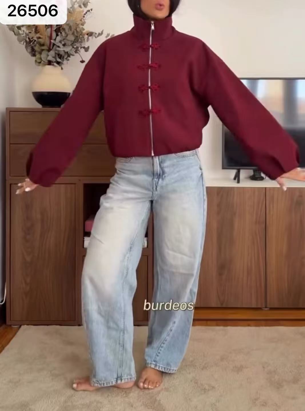 Oversize bunda s golierom