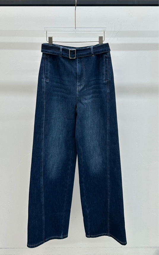 Nohavice Wide Leg s Opaskom