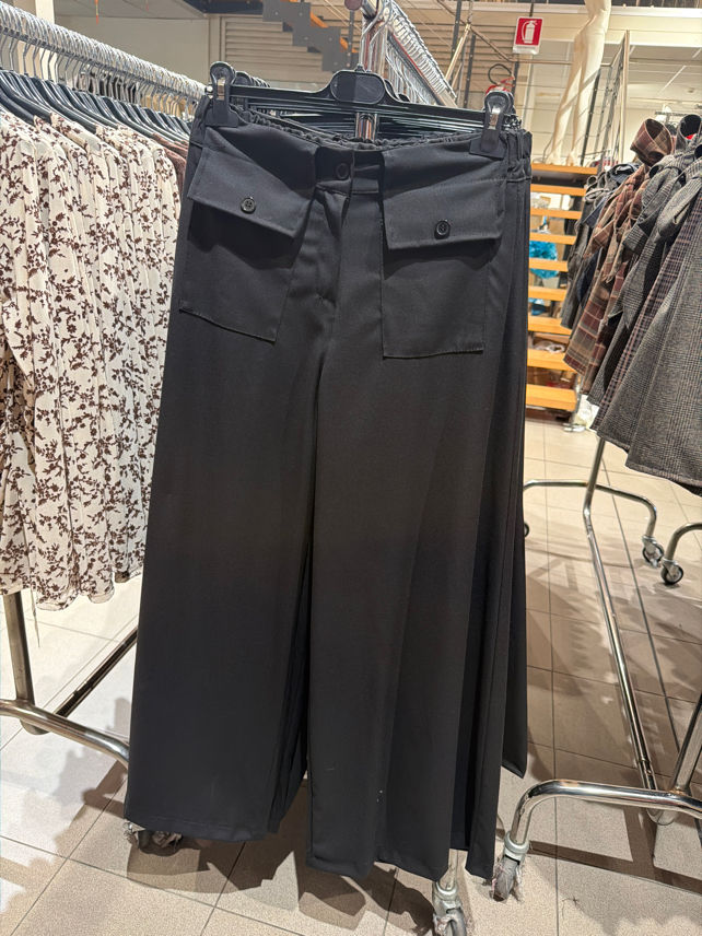 Nohavice Wide‑Leg s Vreckami