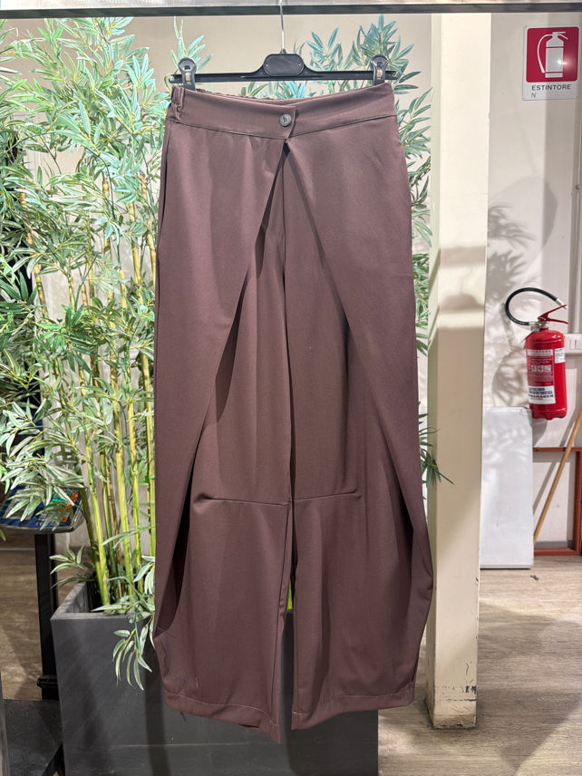 Nohavice Wide Leg s Riasami