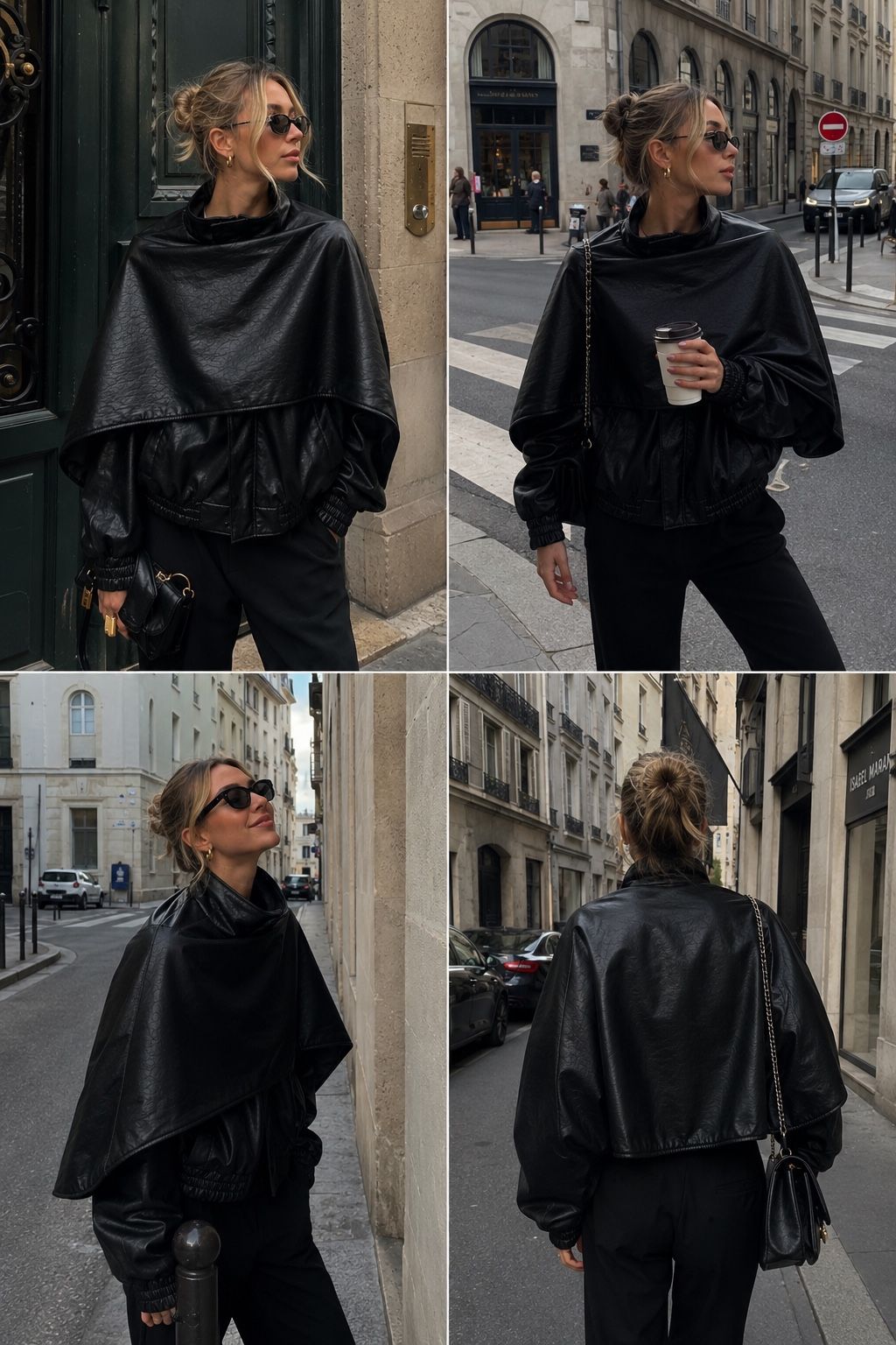 Oversize bomber bunda s vysokým stojačikom