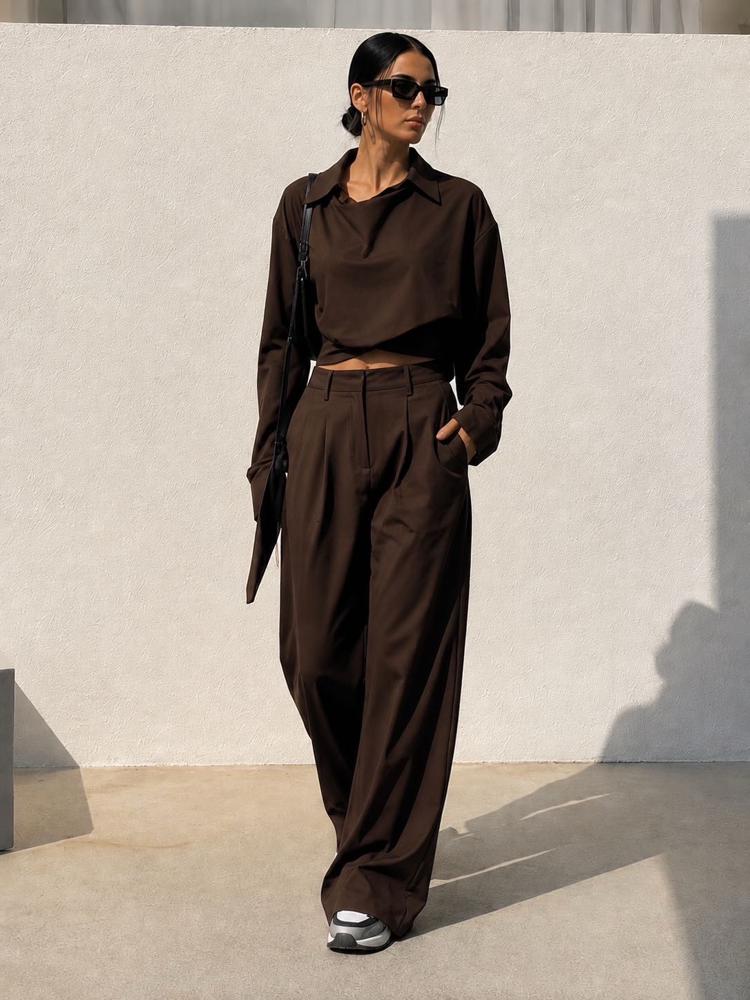 Oversize set s golierom