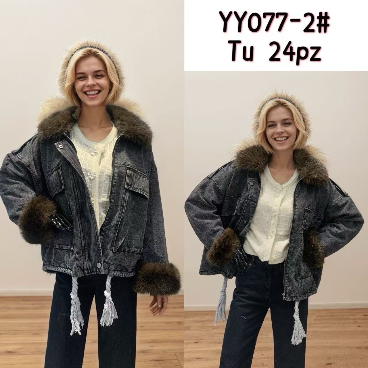 Oversized bunda s kapucňou