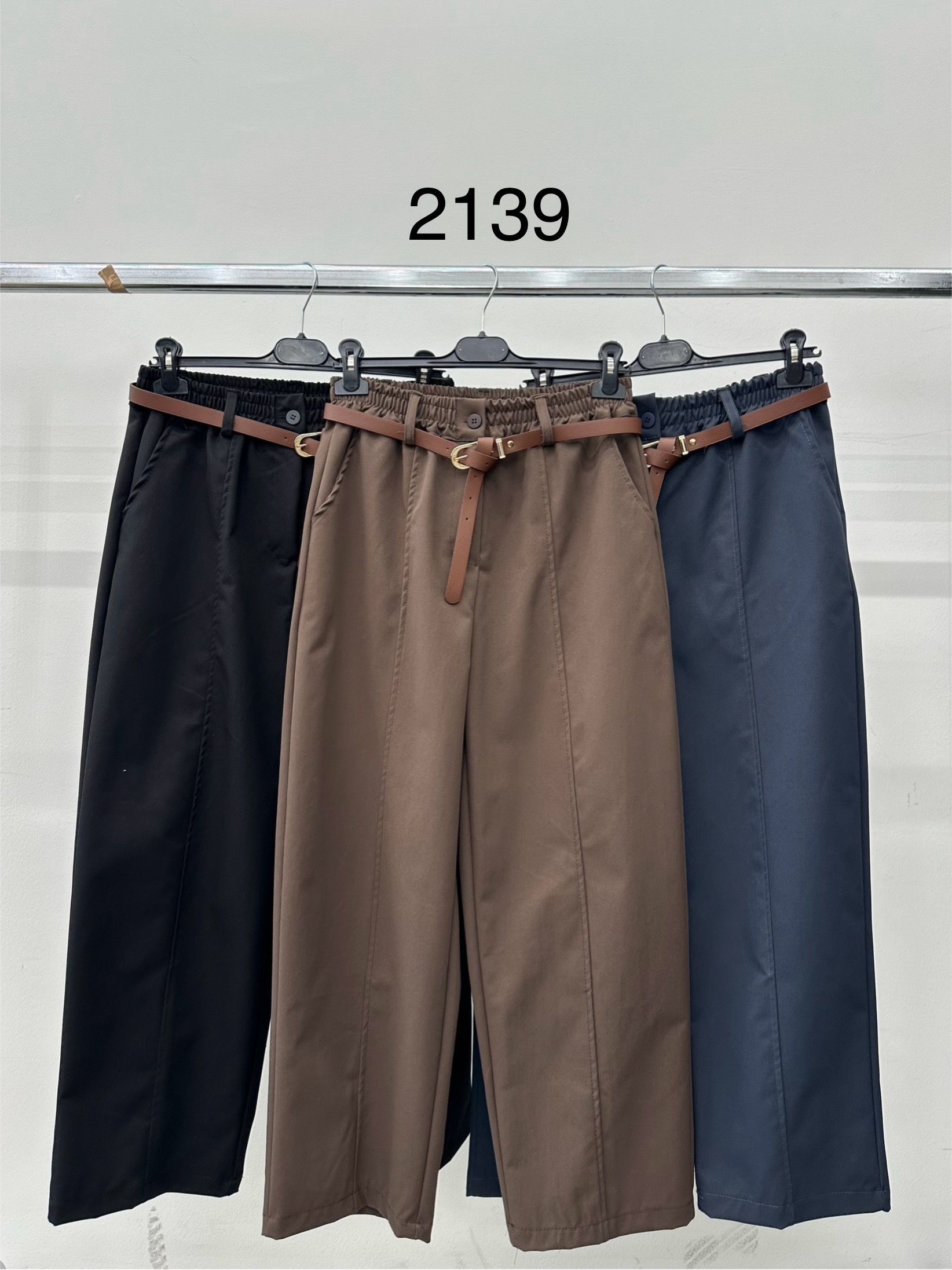 Nohavice Wide Leg s Opaskom