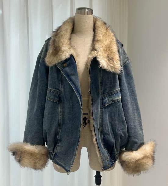 Oversize bunda s golierom