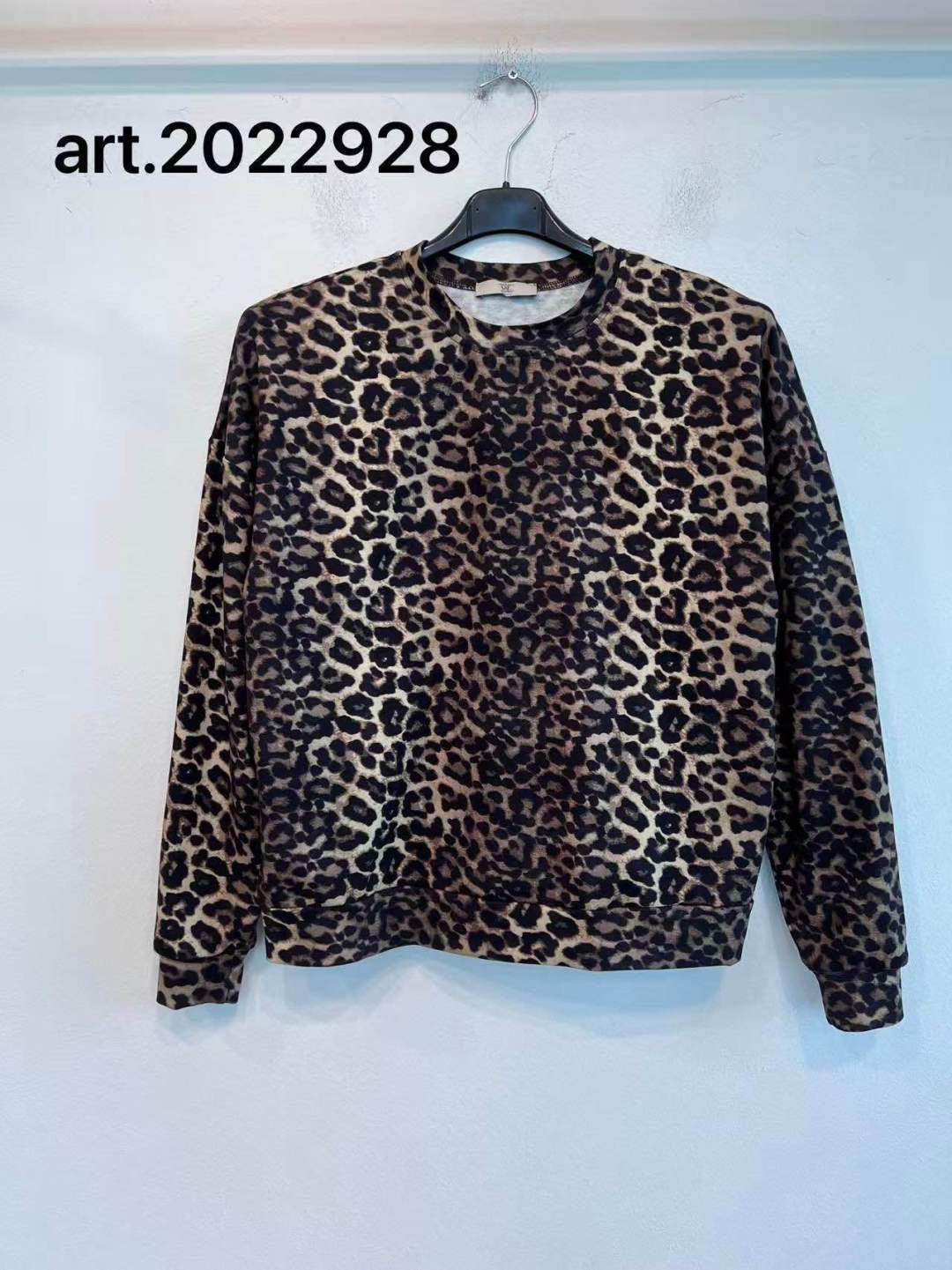 Mikina Regular s leopardím vzorom