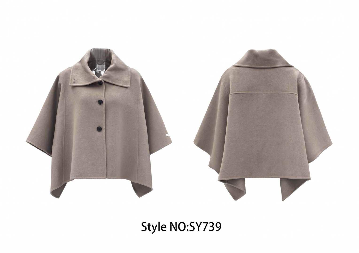 Oversize kabát v A-línii
