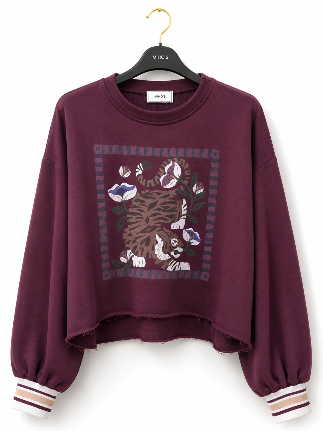 Cropped oversize mikina