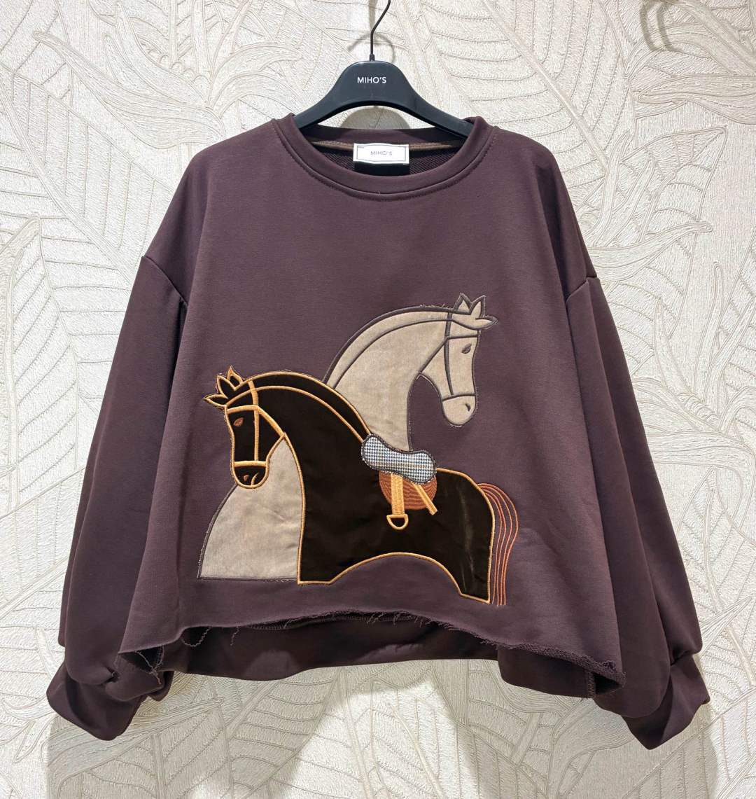 Oversize mikina s okrúhlym výstrihom