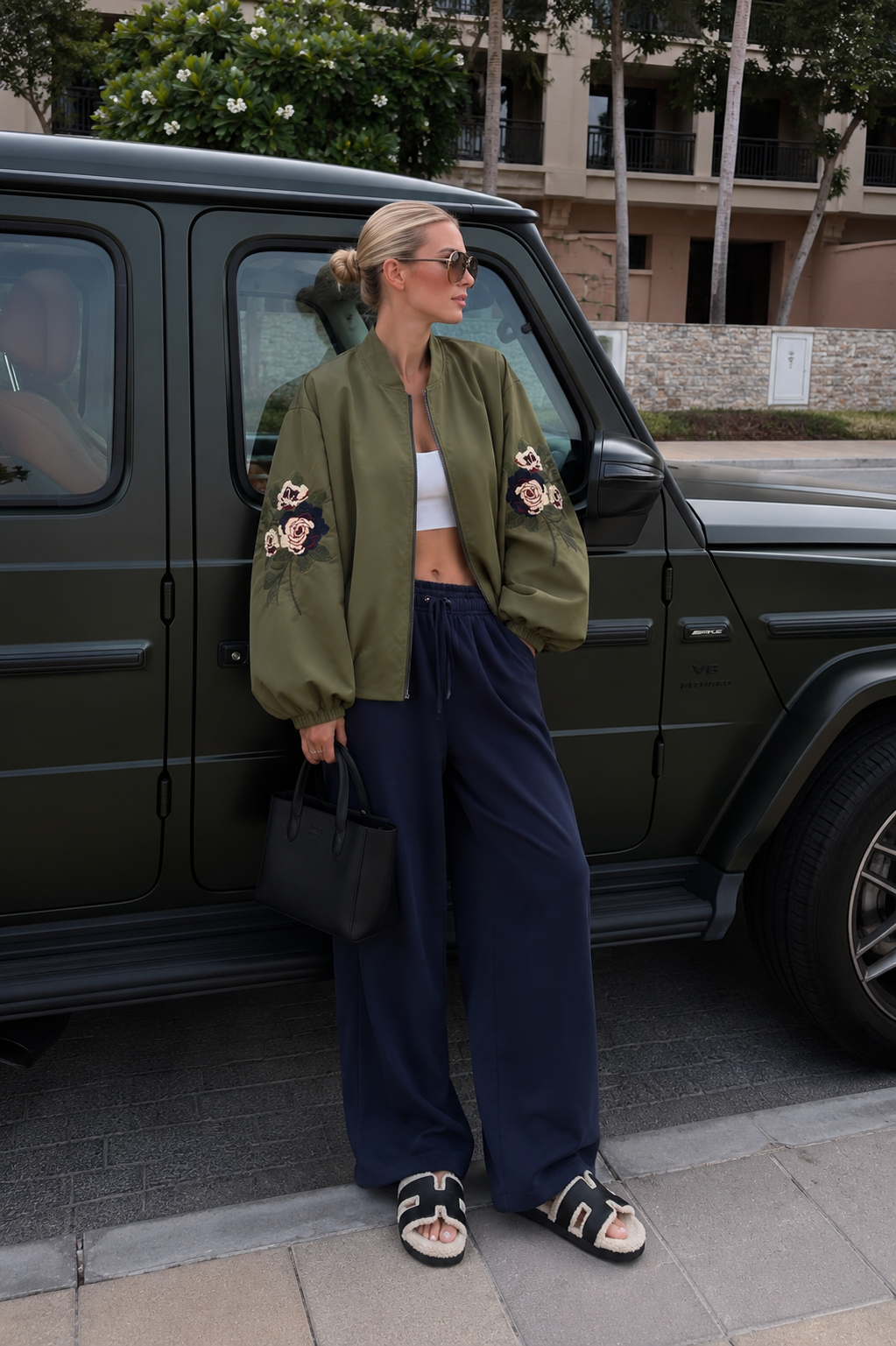 Oversize bunda s golierom