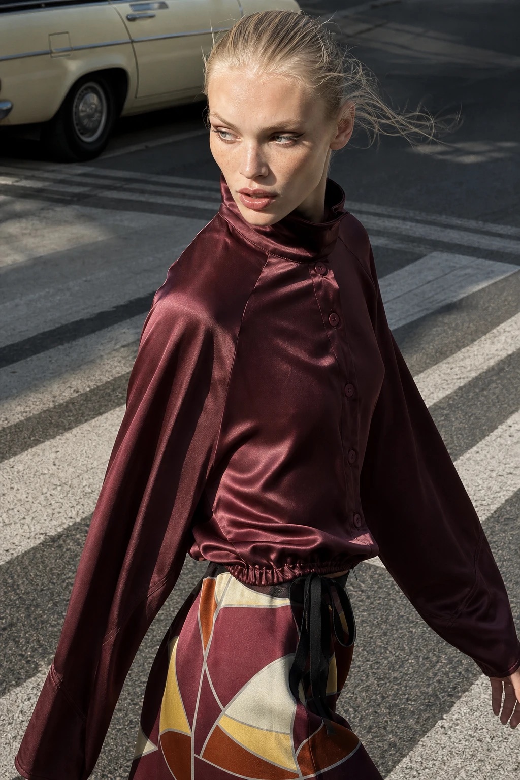 Oversize bunda s golierom