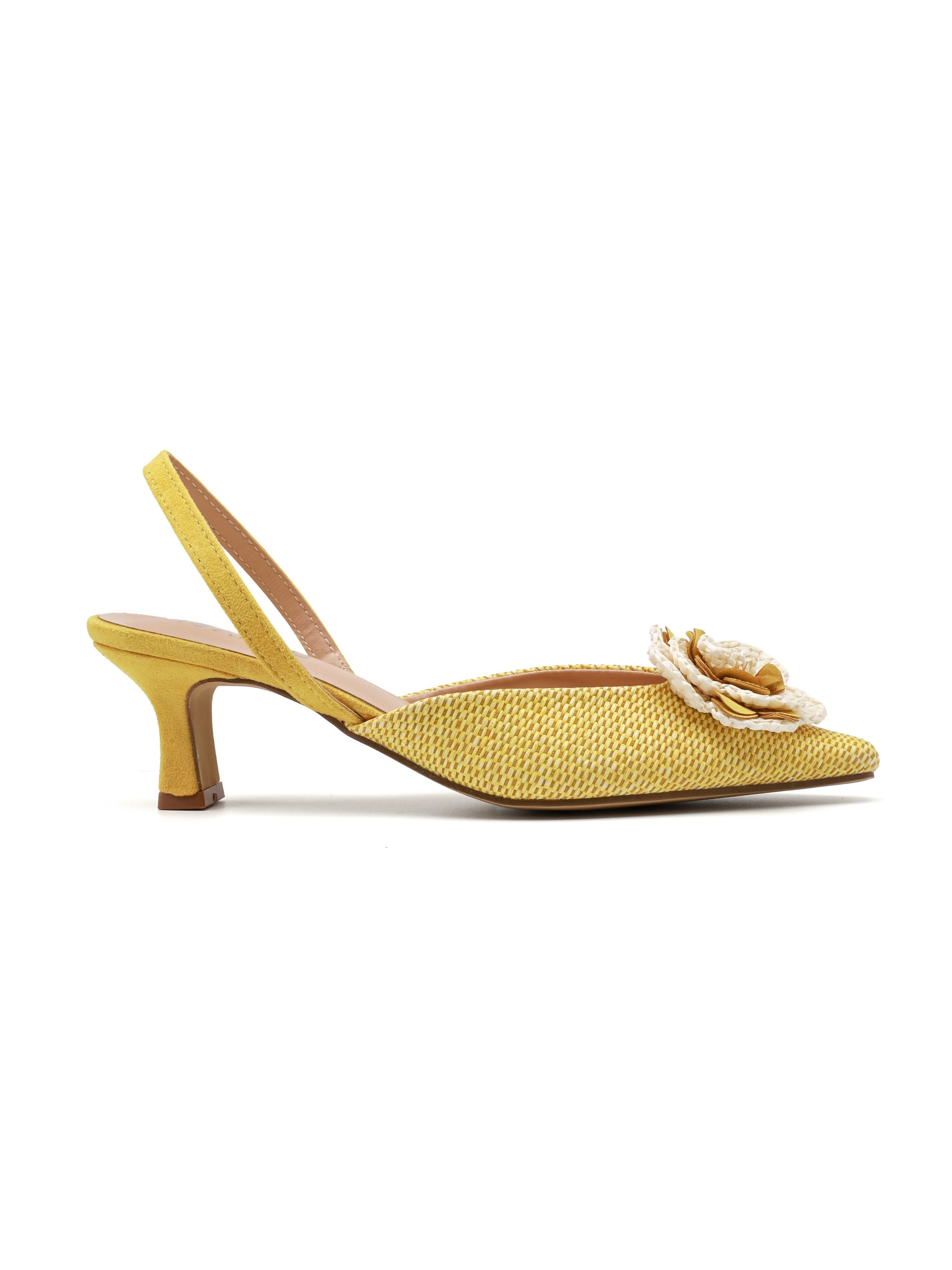 Slingback pletené lodičky