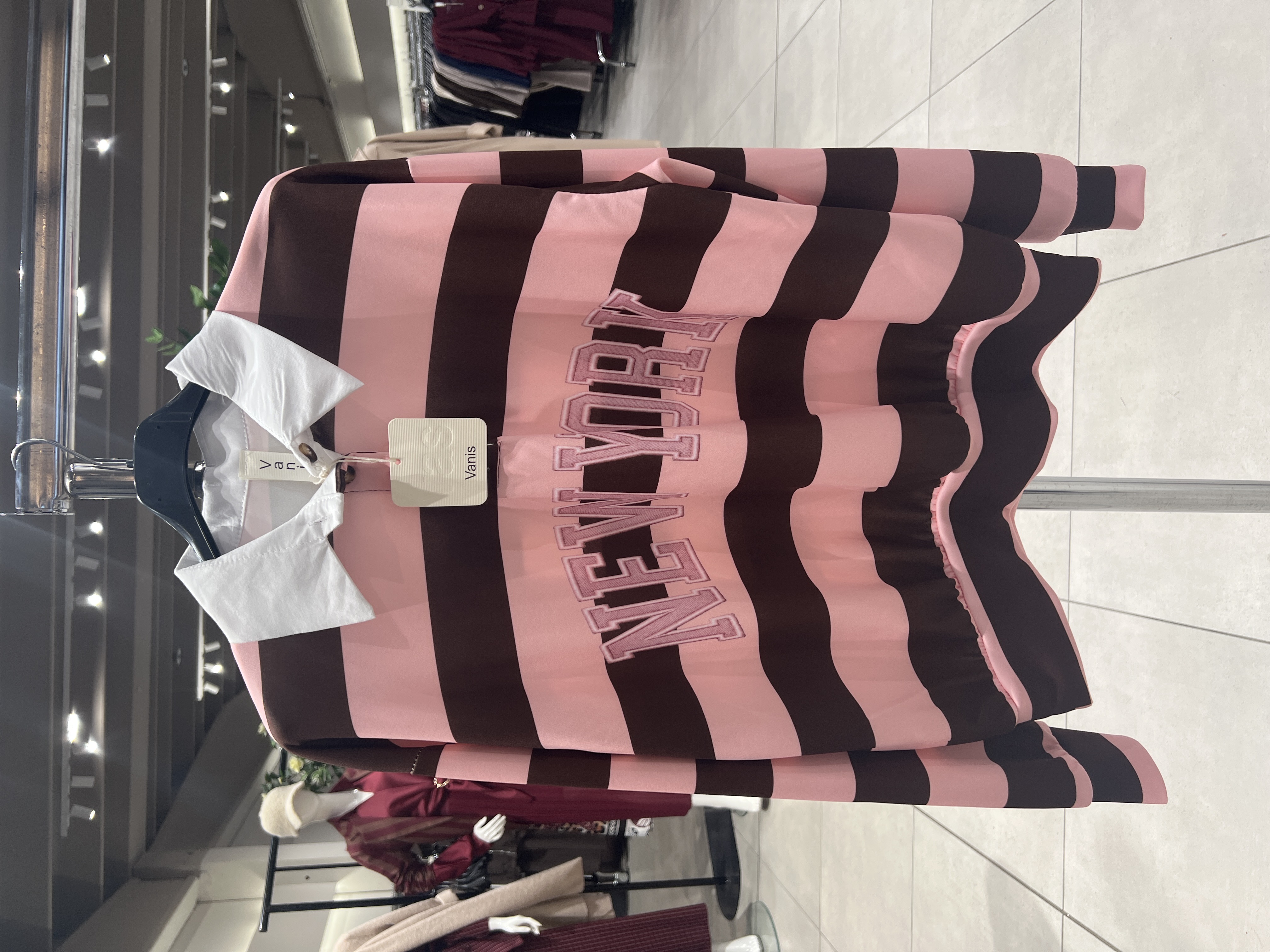 Oversized mikina s golierom
