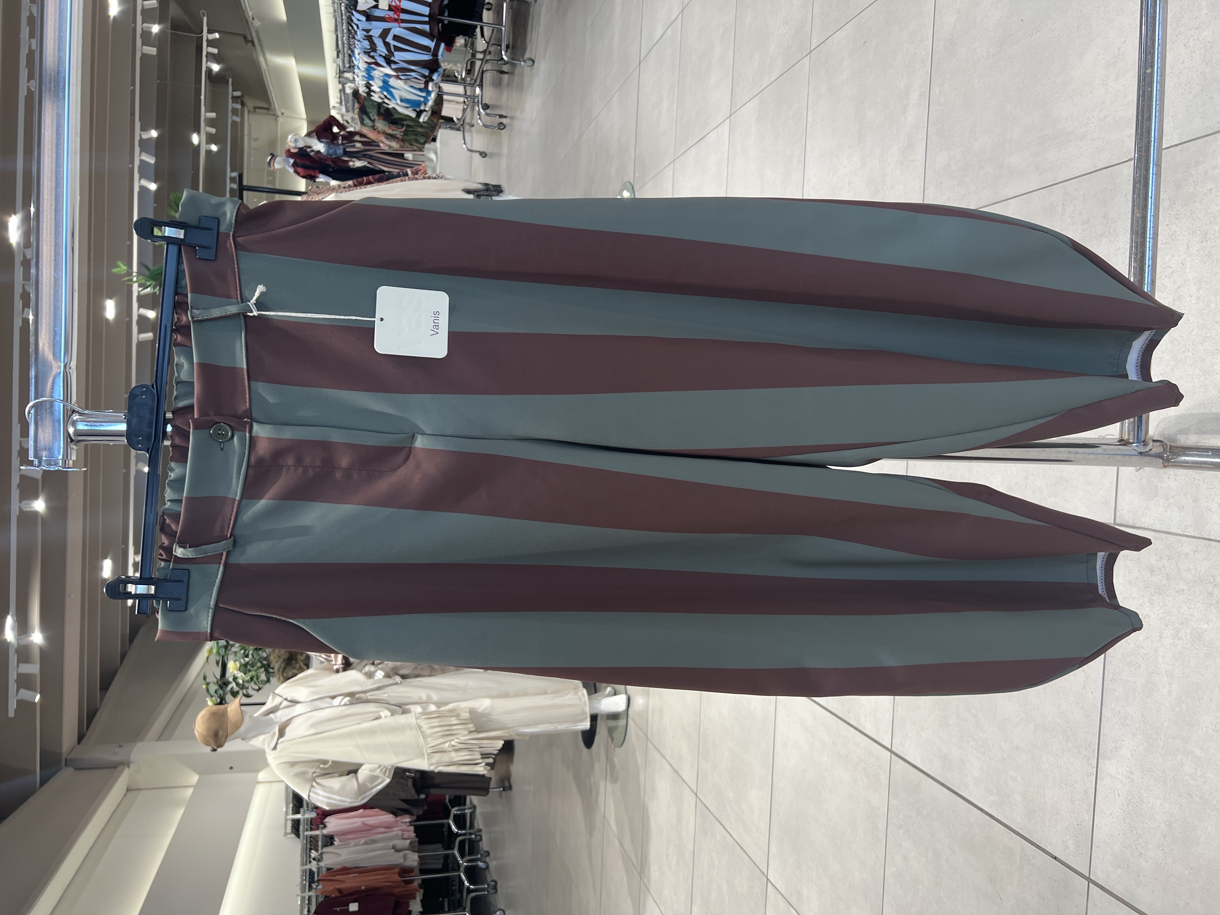 Nohavice Wide‑Leg s Pruhy