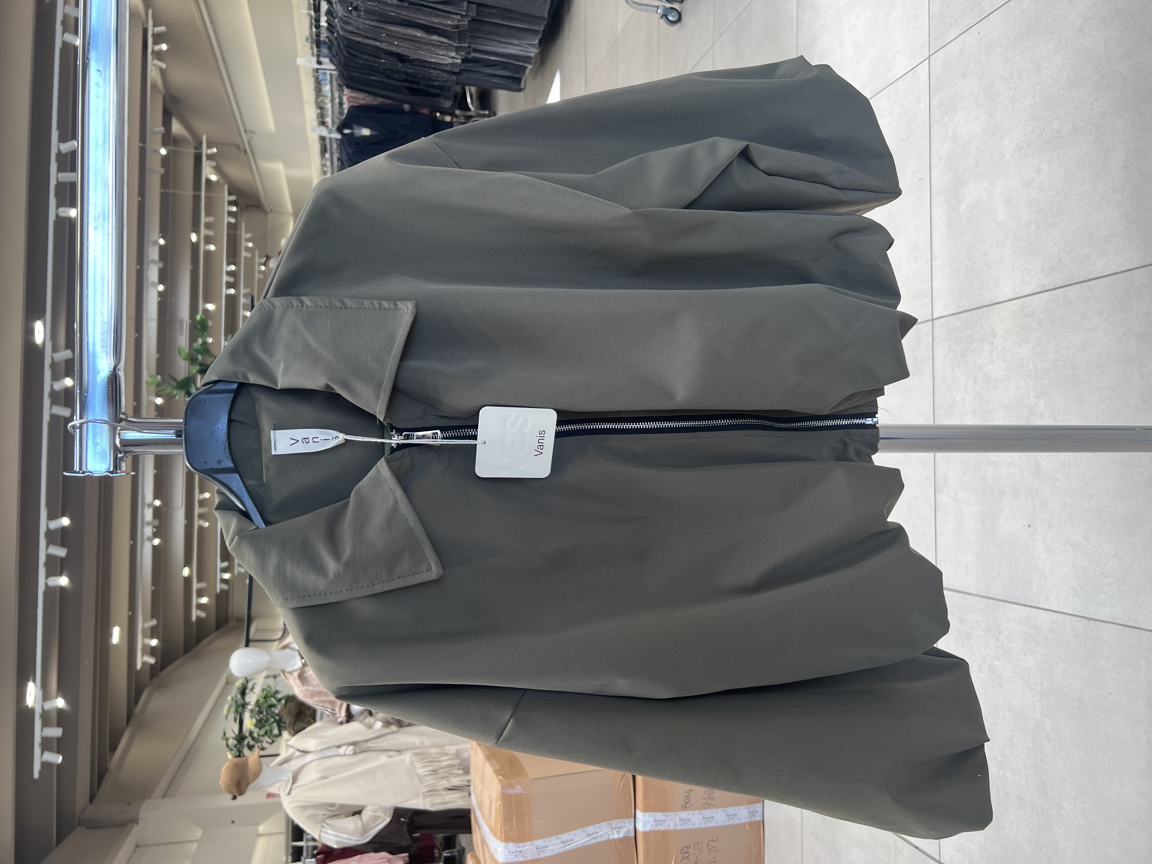 Oversize bunda s golierom