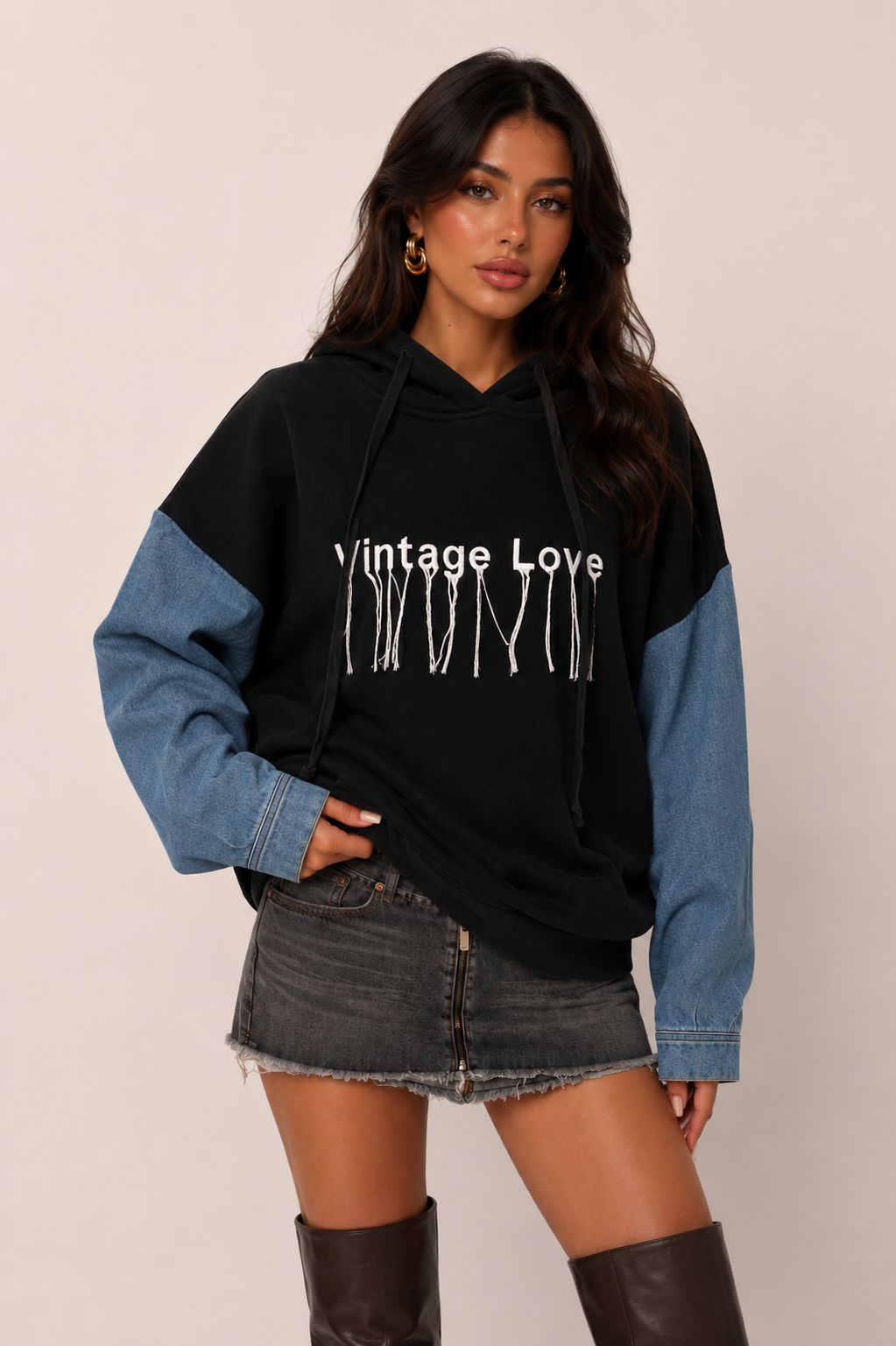 Oversized mikina s kapucňou