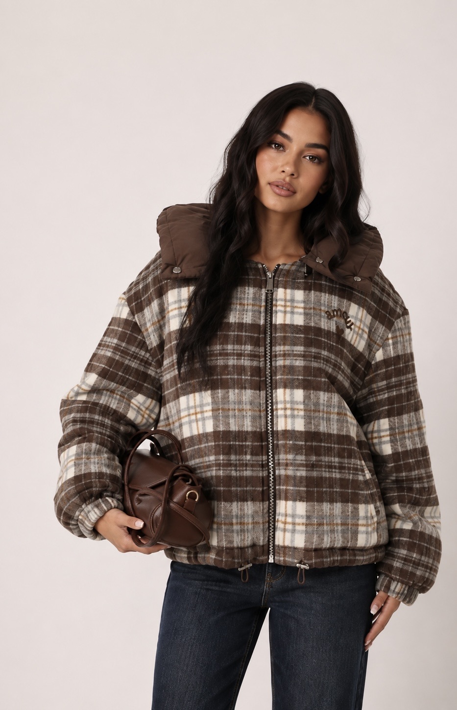 Oversize bunda s kapucňou