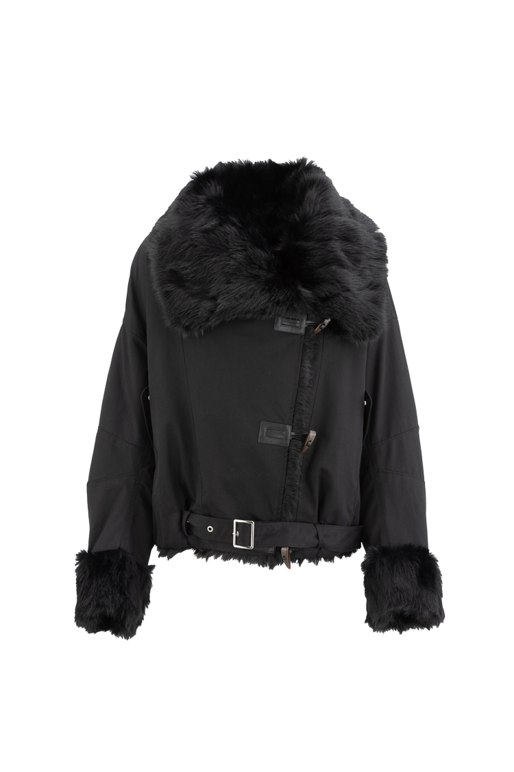 Oversize bunda s golierom