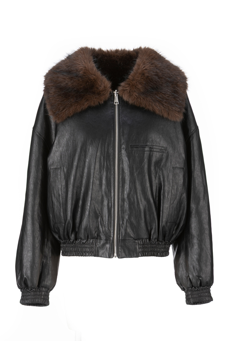 Bomber bunda s golierom