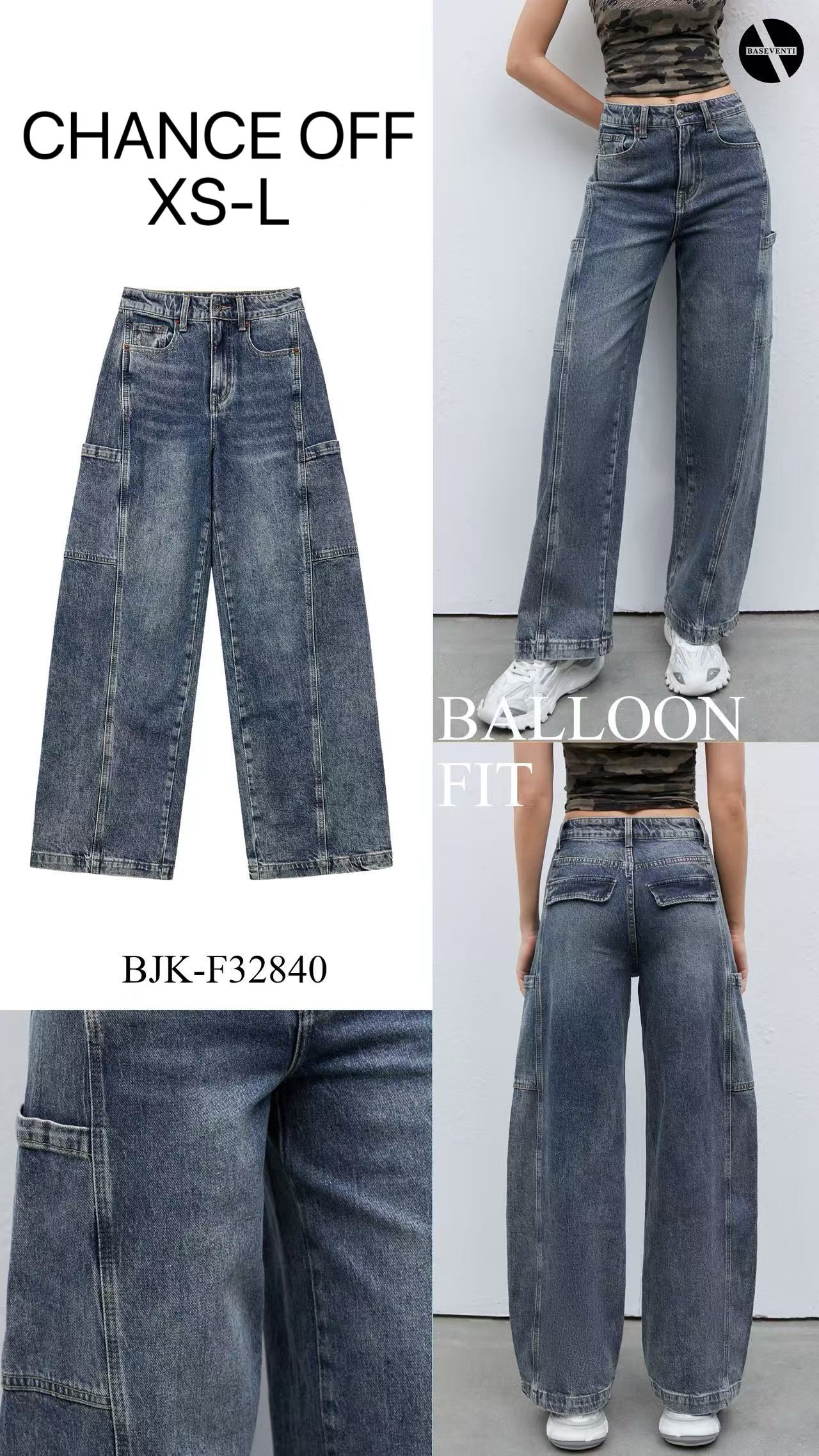 Nohavice Balloon Fit s Vreckami