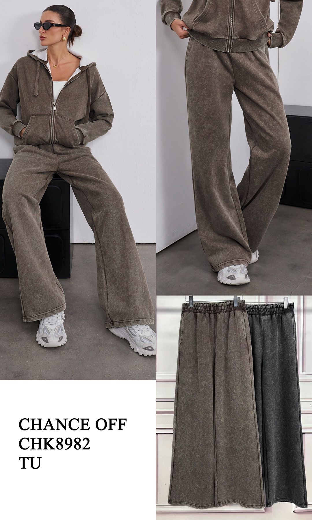 Nohavice Wide Leg