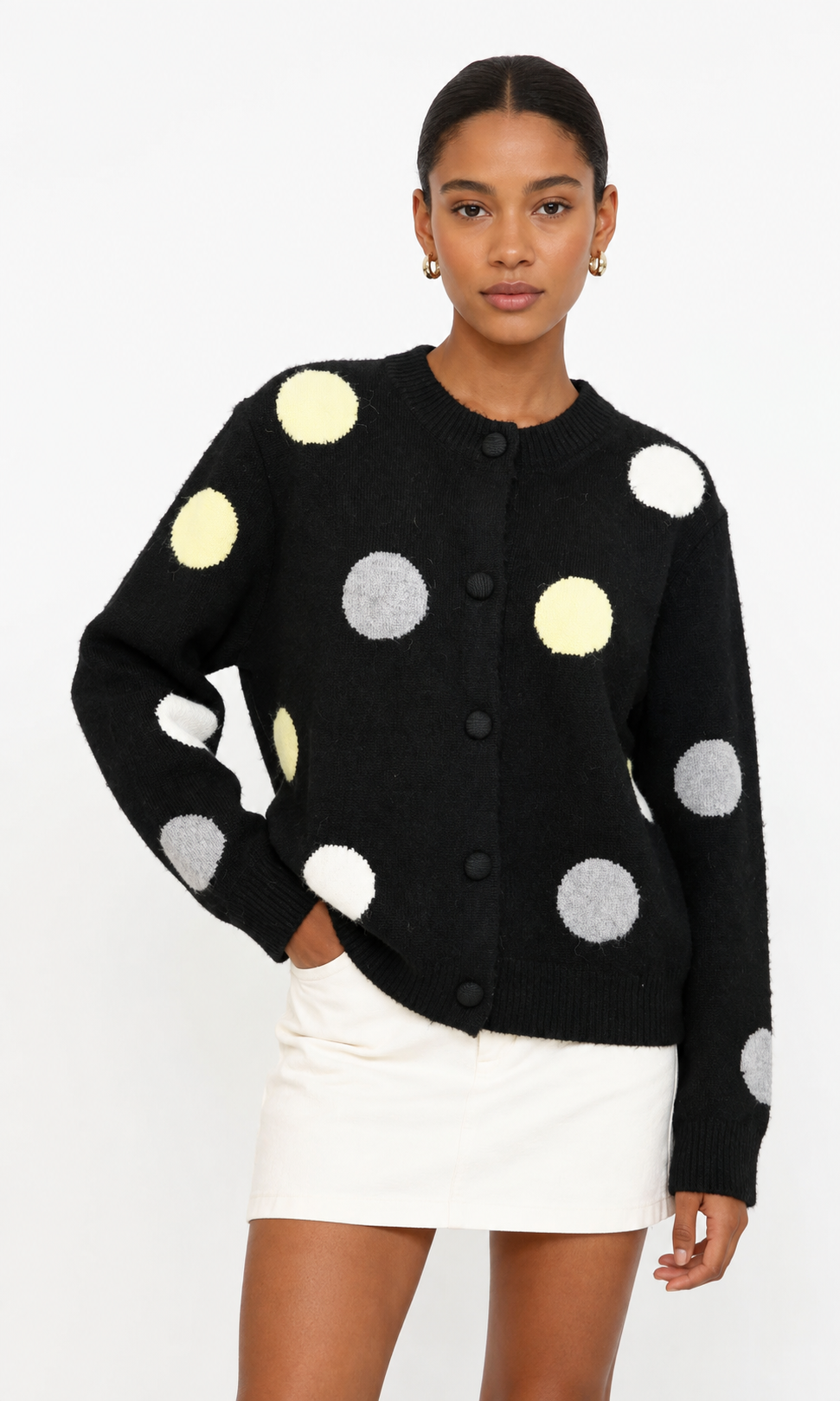 Cardigan s bodkami
