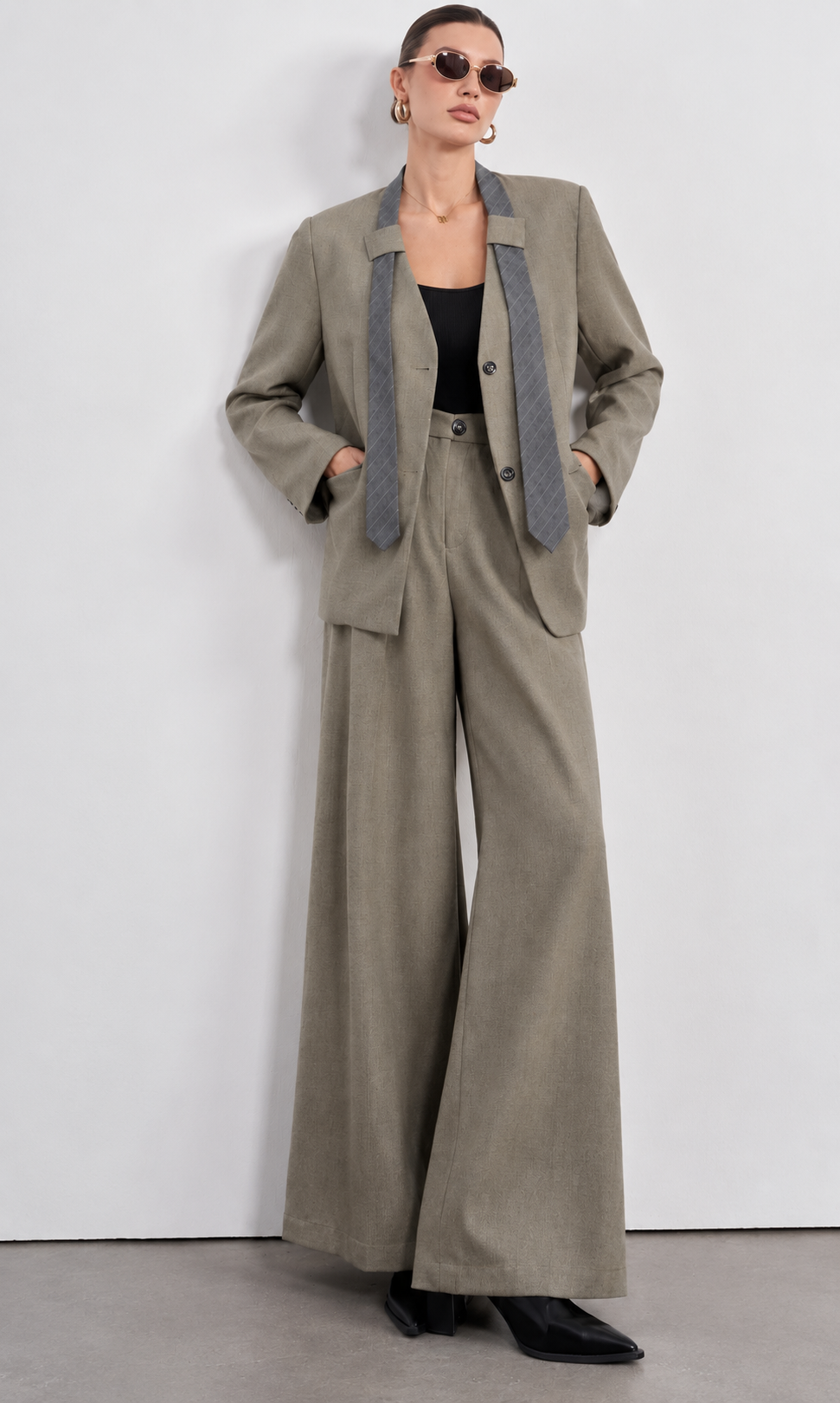 Nohavice Wide Leg
