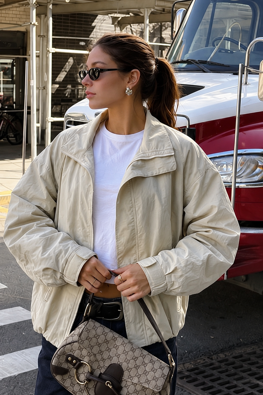 Oversize bomber bunda