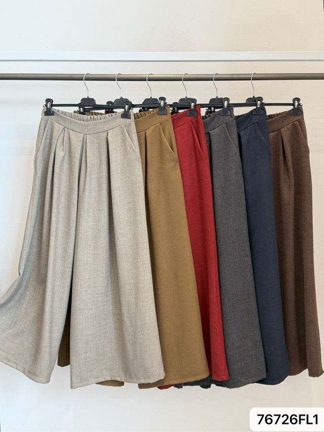 Nohavice Wide Leg s plisovaním
