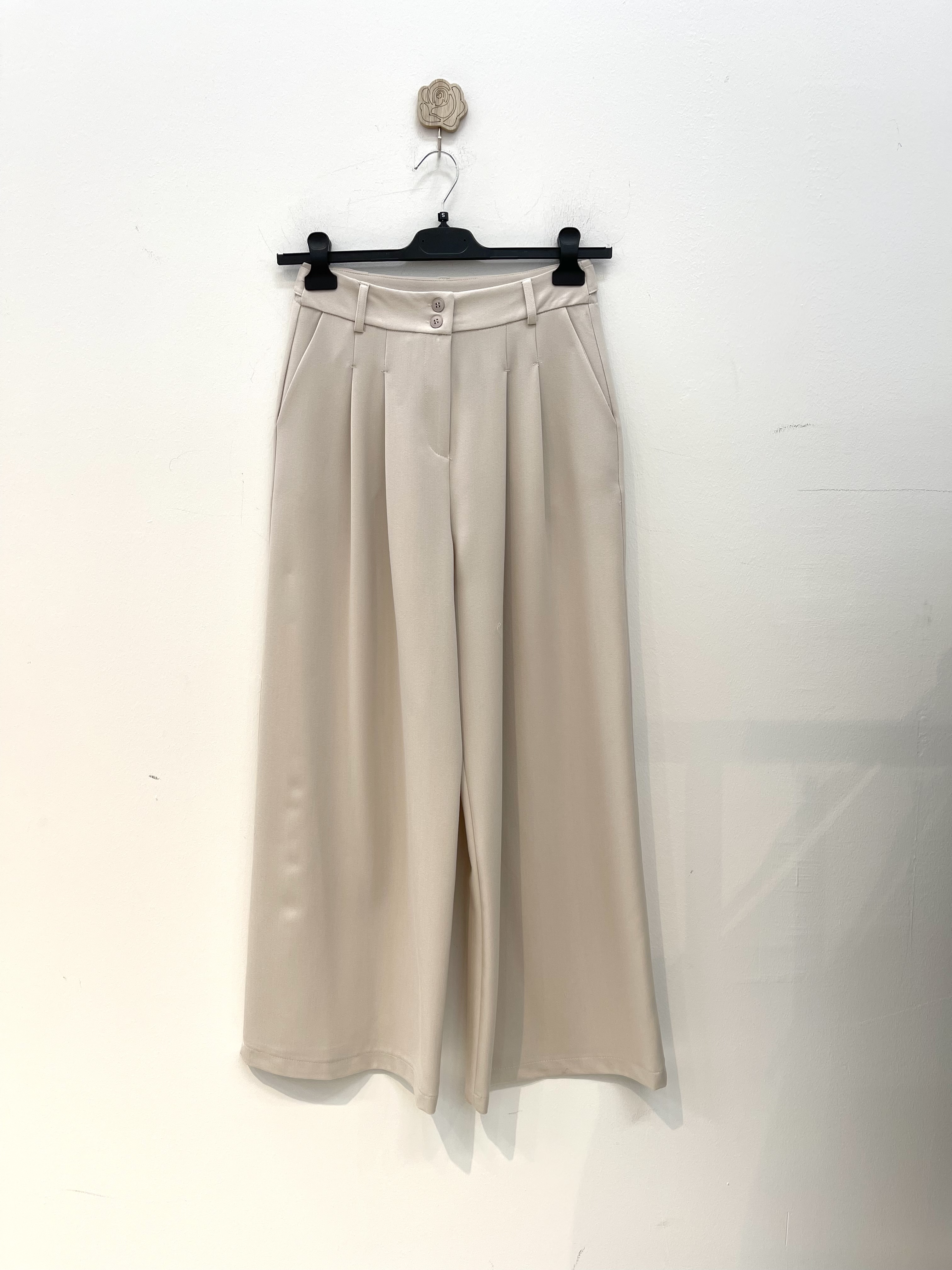 Nohavice Wide Leg s Lícmi