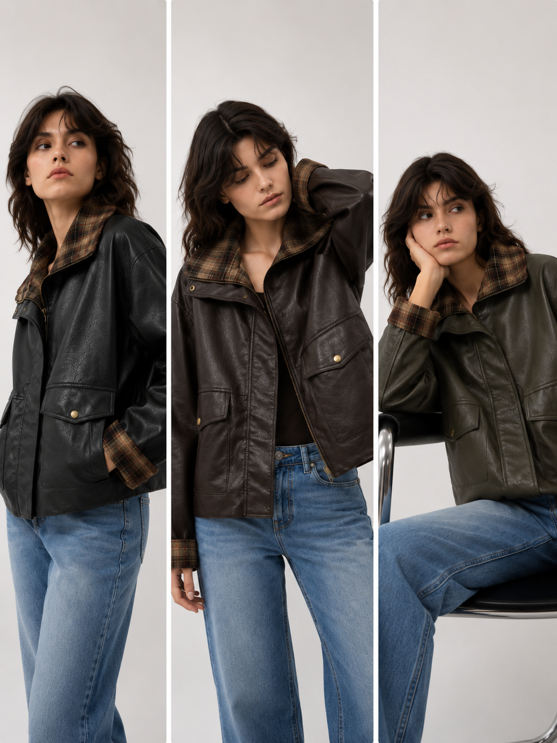 Oversized bunda s golierom