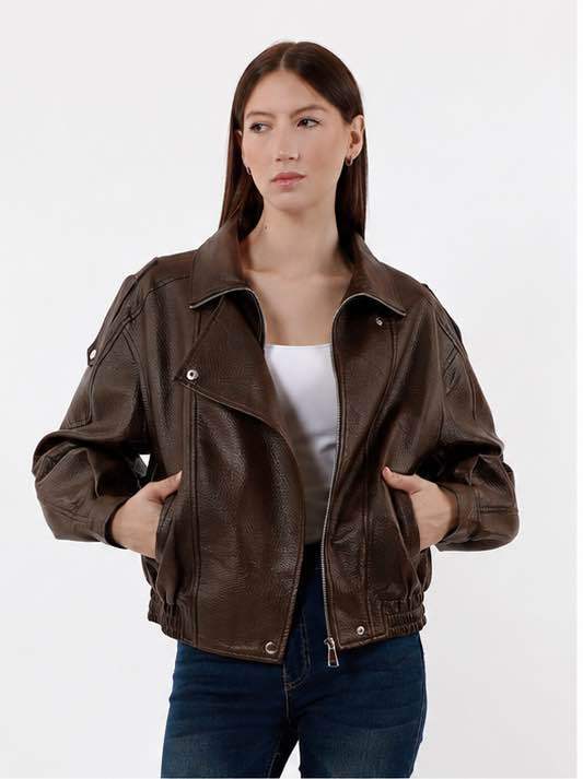 Oversize bunda s golierom