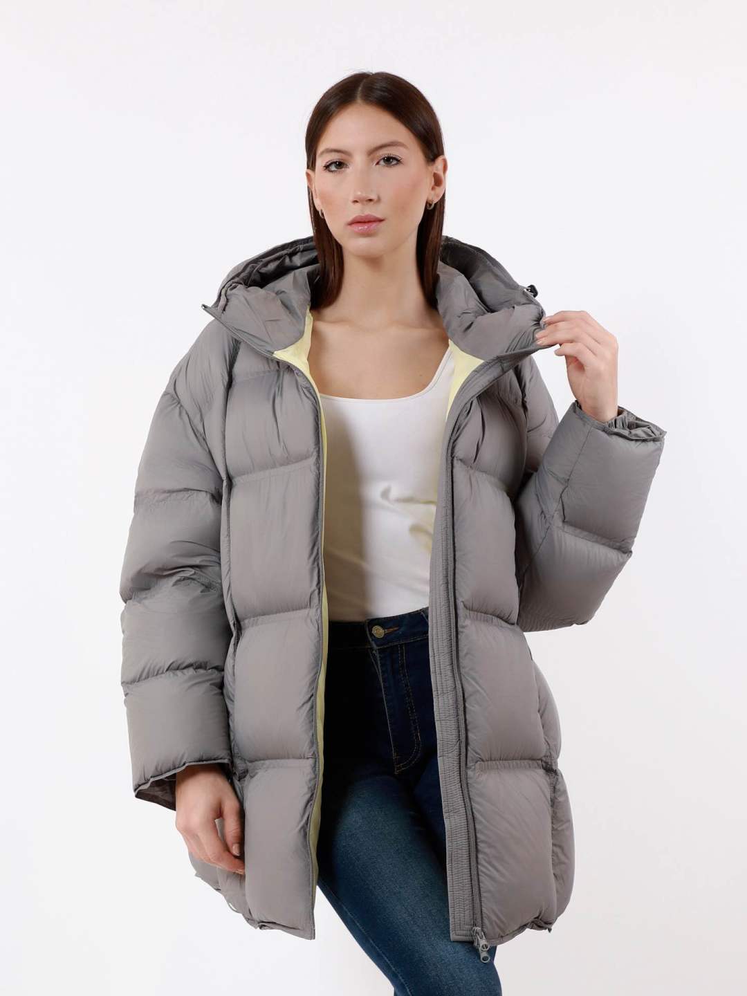 Oversize kabát s kapucňou