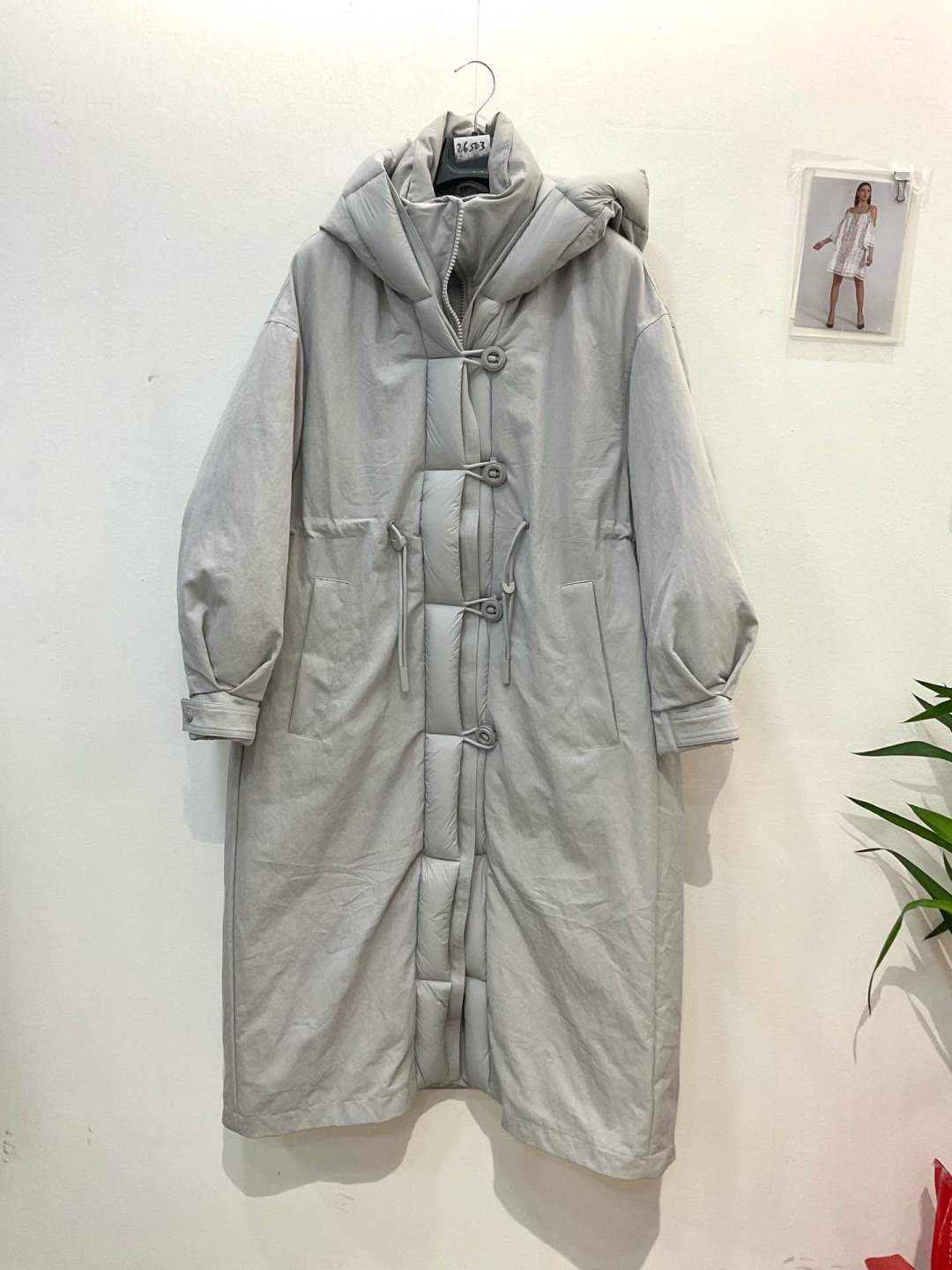 Oversize maxi kabát s kapucňou