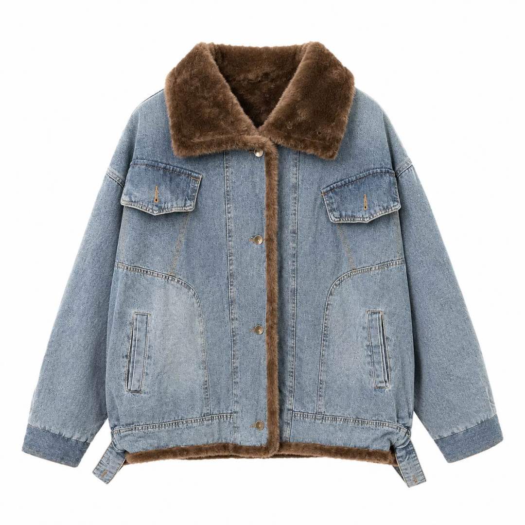 Oversize bunda s golierom